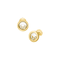 Chopard Happy Diamonds Collection Stud Earrings – Yellow Gold, Swiss Luxury Jewelry