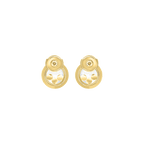 Chopard Happy Diamonds Collection Stud Earrings – Yellow Gold, Swiss Luxury Jewelry