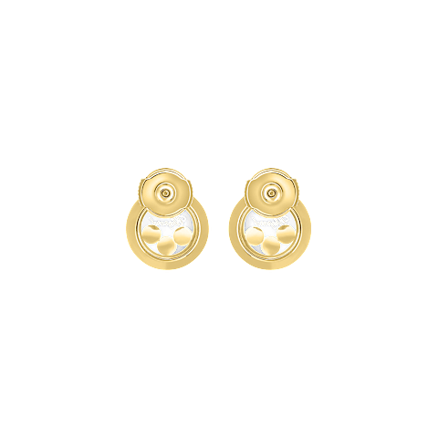 Chopard Happy Diamonds Collection Stud Earrings – Yellow Gold, Swiss Luxury Jewelry