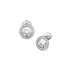 Chopard Happy Diamonds Icons earrings – white gold, Swiss luxury jewelry
