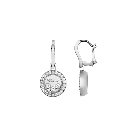Chopard Happy Diamonds Icons Earrings — White Gold (Swiss Luxury Jewelry)