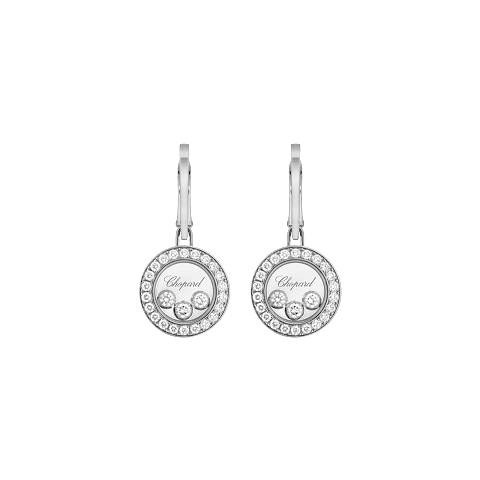 Chopard Happy Diamonds Icons Earrings — White Gold (Swiss Luxury Jewelry)