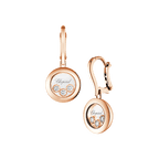 Chopard Happy Diamonds Icons collection drop earrings – rose gold, Swiss luxury jewelry