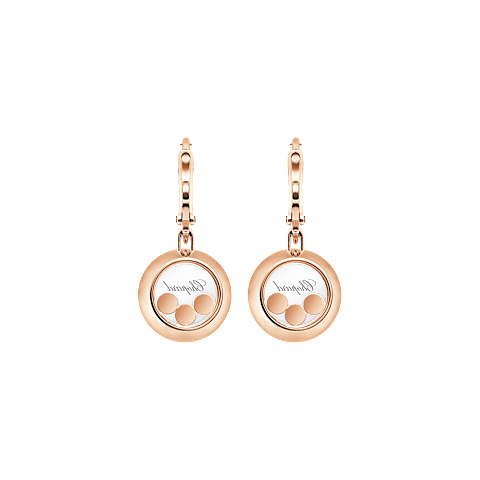 Chopard Happy Diamonds Icons collection drop earrings – rose gold, Swiss luxury jewelry