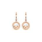 Chopard Happy Diamonds Icons collection drop earrings – rose gold, Swiss luxury jewelry