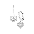 Chopard Happy Hearts Collection Drop Earrings – White Gold, Swiss Luxury Jewelry