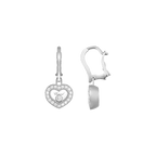 Chopard Happy Hearts Collection Drop Earrings – White Gold, Swiss Luxury Jewelry