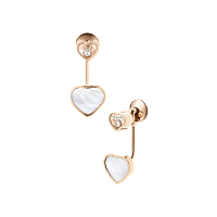 Chopard Happy Hearts Long Earrings – Rose Gold, Swiss Luxury Jewelry