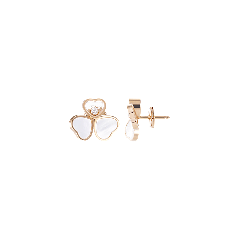 Chopard Happy Hearts Wings Stud Earrings – Rose Gold (Swiss Luxury Jewelry)