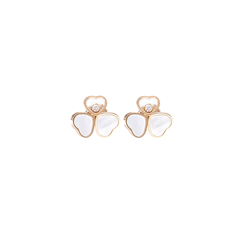 Chopard Happy Hearts Wings Stud Earrings – Rose Gold (Swiss Luxury Jewelry)