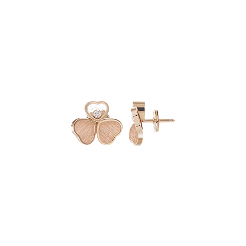 Chopard Happy Hearts Wings Stud Earrings – Rose Gold (Swiss Luxury Jewelry)