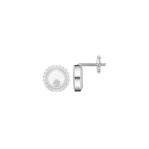 Chopard Happy Diamonds Diamond Stud Earrings – Swiss Luxury White Gold Jewelry