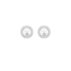 Chopard Happy Diamonds Diamond Stud Earrings – Swiss Luxury White Gold Jewelry