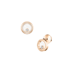 Chopard Happy Diamonds Collection Stud Earrings – Rose Gold, Swiss Luxury Jewelry