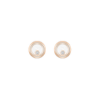 Chopard Happy Diamonds Collection Stud Earrings – Rose Gold, Swiss Luxury Jewelry