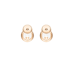 Chopard Happy Diamonds Collection Stud Earrings – Rose Gold, Swiss Luxury Jewelry