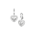 Chopard Happy Hearts Collection Drop Earrings – White Gold, Swiss Luxury Jewelry