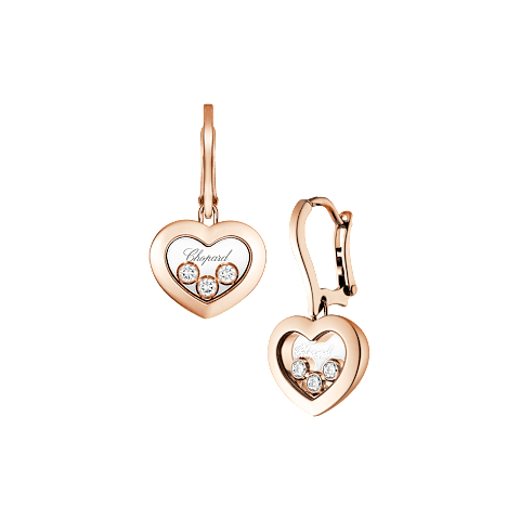 Chopard Happy Hearts Collection Drop Earrings – White Gold, Swiss Luxury Jewelry
