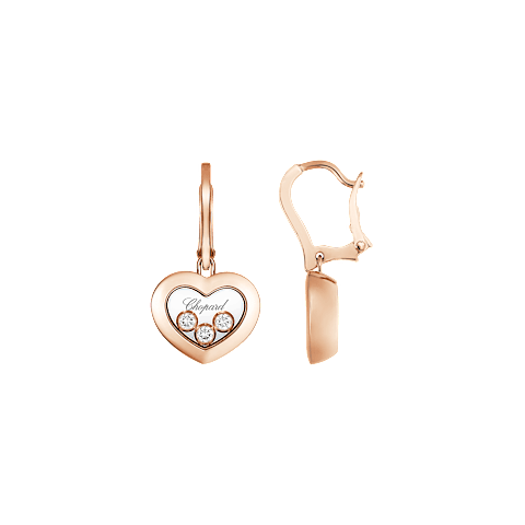 Chopard Happy Hearts Collection Drop Earrings – White Gold, Swiss Luxury Jewelry