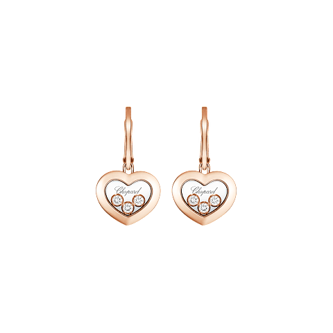 Chopard Happy Hearts Collection Drop Earrings – White Gold, Swiss Luxury Jewelry