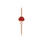 Chopard Happy Hearts Bracelet — Rose Gold, Carnelian, and Diamonds