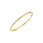 "Ice Cube" Style Square Bangle – Gold-Plated, Accented with Pavé Cubic Zirconia (CZ) – Minimalist Geometric Open Bangle