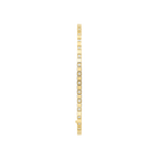 "Ice Cube" Style Square Bangle – Gold-Plated, Accented with Pavé Cubic Zirconia (CZ) – Minimalist Geometric Open Bangle