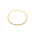 "Ice Cube" Style Square Bangle – Gold-Plated, Accented with Pavé Cubic Zirconia (CZ) – Minimalist Geometric Open Bangle