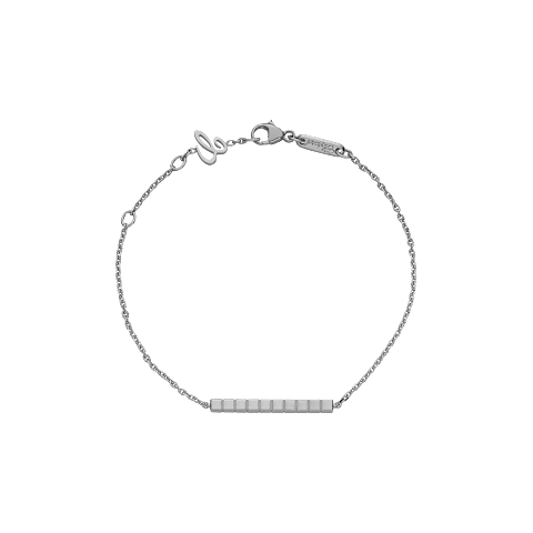 Chopard Ice Cube bracelet—crafted in white gold, embodying modern elegance.