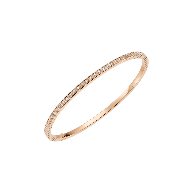 Chopard Ice Cube Full-Set Diamond Bangle Bracelet in Yellow Gold