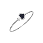 Chopard Happy Hearts Style Double-Heart Hinged Bangle (Rose Gold) — Luxury heart-shaped bangle for women, ideal as an anniversary or Valentine's Day gift.