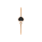 Chopard Happy Hearts Style Double-Heart Hinged Bangle (Rose Gold) — Luxury heart-shaped bangle for women, ideal as an anniversary or Valentine's Day gift.