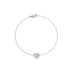 Chopard My Happy Hearts Collection White Gold and Diamond Bracelet – Heart-Pendant Fine Jewelry