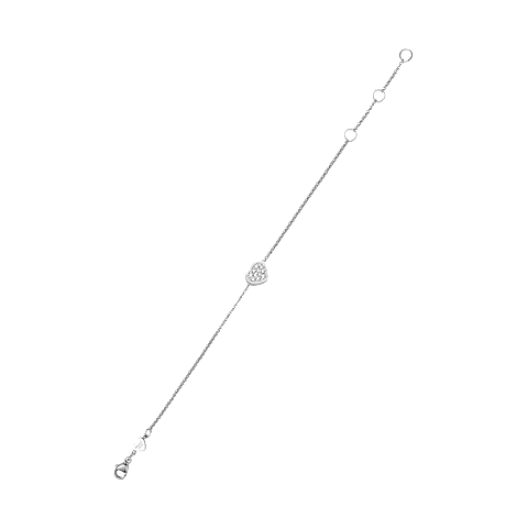 Chopard My Happy Hearts Collection White Gold and Diamond Bracelet – Heart-Pendant Fine Jewelry