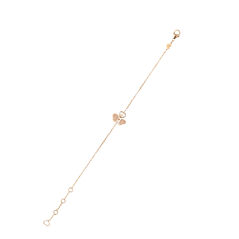 Chopard Happy Hearts Wings Bracelet — Rose Gold and Moving Diamonds