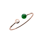 Chopard Happy Diamonds Planet Bracelet – Rose Gold, Green Agate, and Diamonds