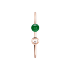 Chopard Happy Diamonds Planet Bracelet – Rose Gold, Green Agate, and Diamonds