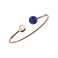 Chopard Happy Diamonds Planet Bracelet – Rose Gold, Green Agate, and Diamonds