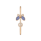 Chopard Happy Diamonds Icons collection rose gold and blue chalcedony butterfly open bangle.