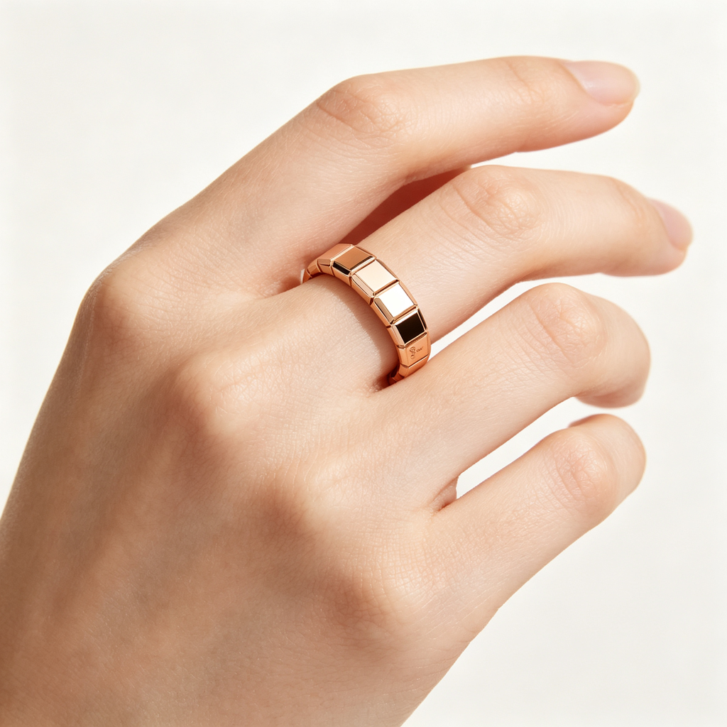 Chopard Ice Cube Collection Ring — Swiss Luxury Rose Gold Jewelry