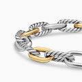 David Yurman DY Madison Collection Gold and Two-Tone Chain Bracelet