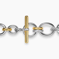 David Yurman DY Crossover Chain Bracelet – Gold with Diamonds