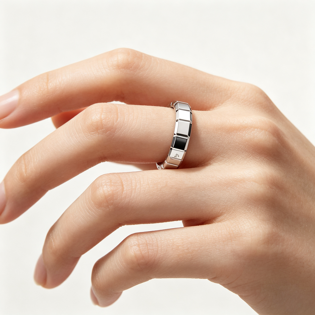 Chopard Ice Cube Collection Ring — White Gold, Swiss Luxury Jewelry