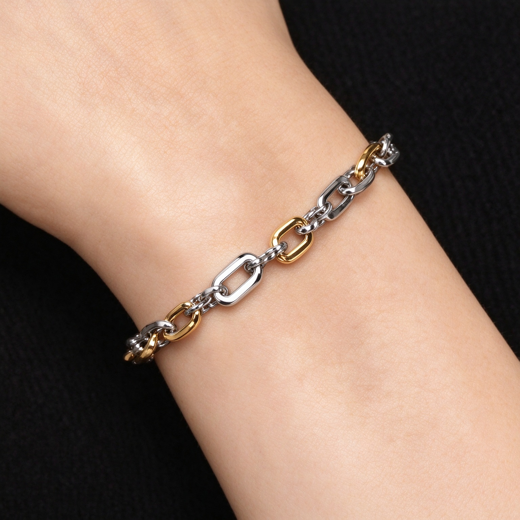 Tiffany Titan Large Link Gold Bracelet—Embodying Bold Industrial Style and the Timeless Spirit of New York