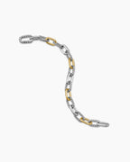 David Yurman DY Madison Collection Gold and Two-Tone Chain Bracelet
