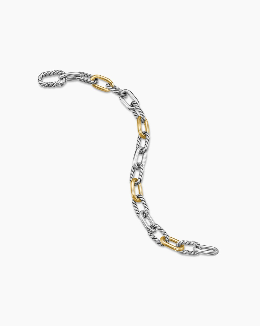 David Yurman DY Madison Collection Gold and Two-Tone Chain Bracelet