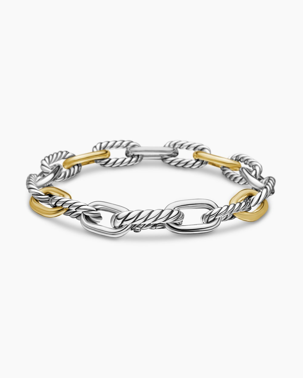 David Yurman DY Madison Collection Gold and Two-Tone Chain Bracelet