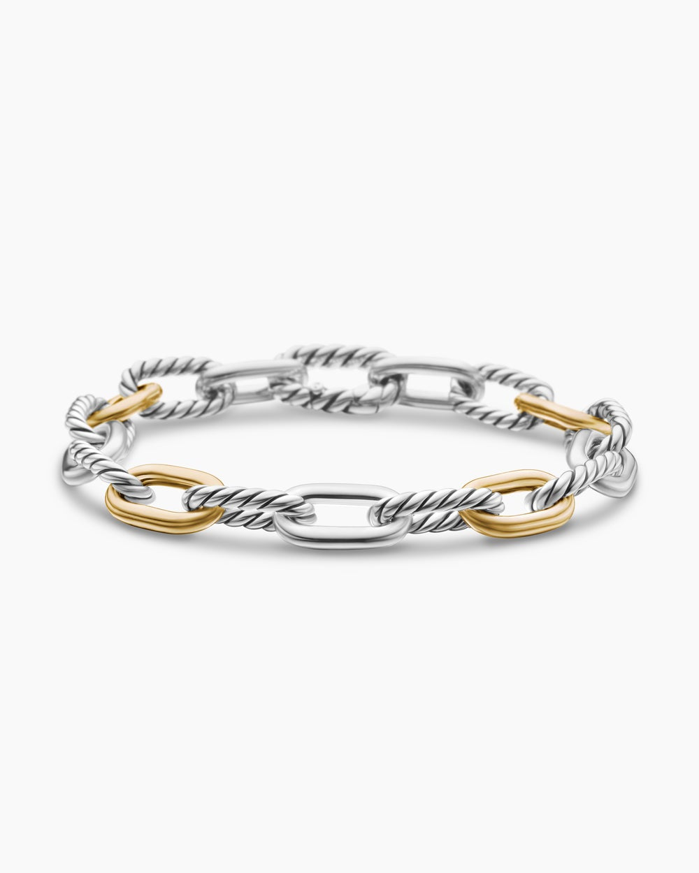 David Yurman DY Madison Collection Gold and Two-Tone Chain Bracelet