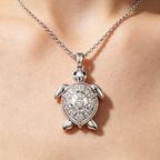 Chopard Happy Diamonds Collection Turtle-Shaped Pendant Necklace – White Gold Model
