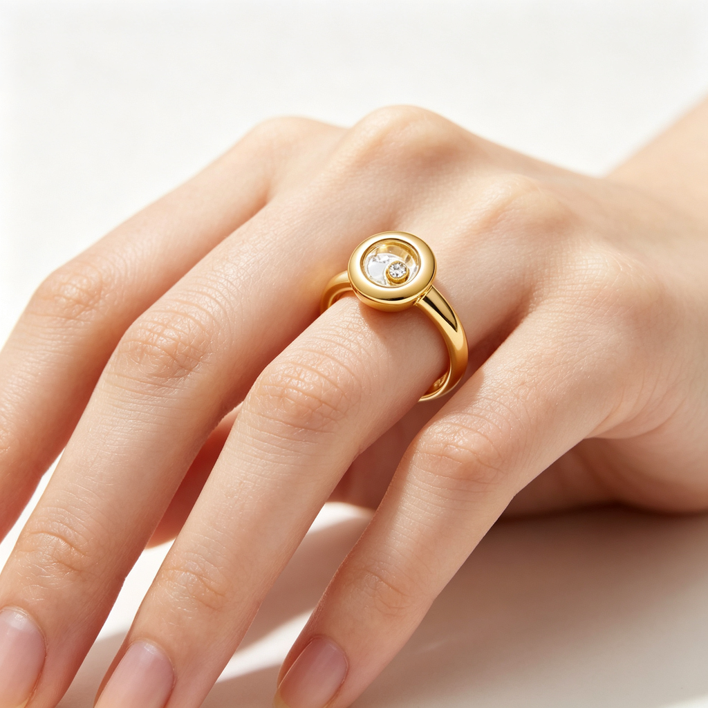 Chopard Happy Diamonds Icons Ring — Yellow Gold, Swiss Luxury Jewelry